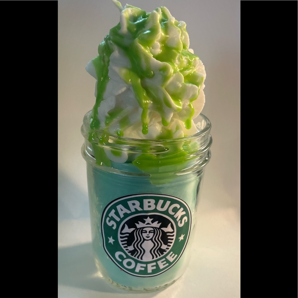 Starbucks and Dunkin doughnut inspired candles